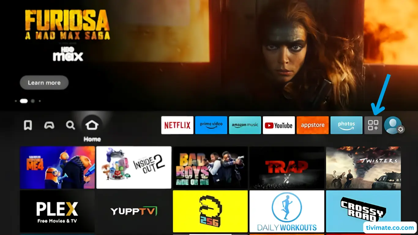 Fire TV Stick: Allez dans Mes applications