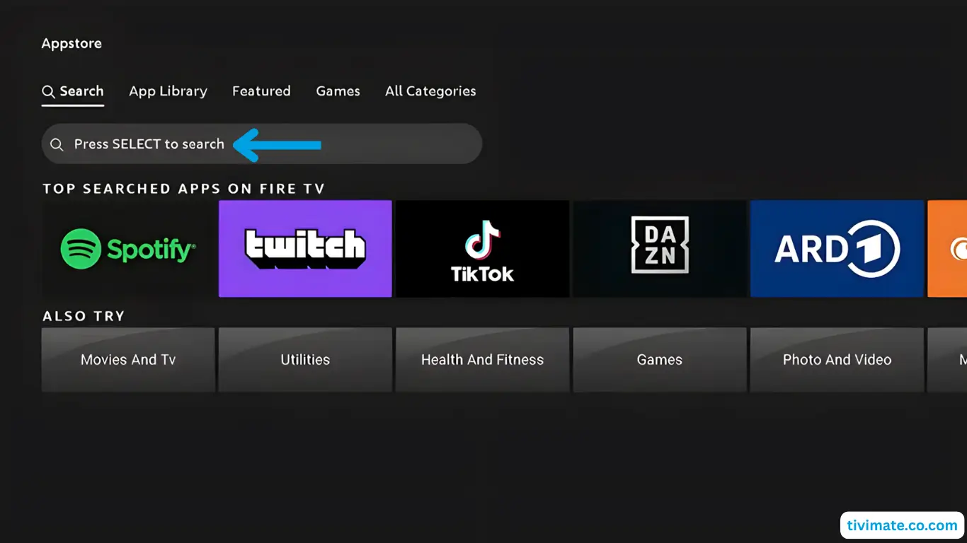 Fire TV Stick: Recherchez Downloader