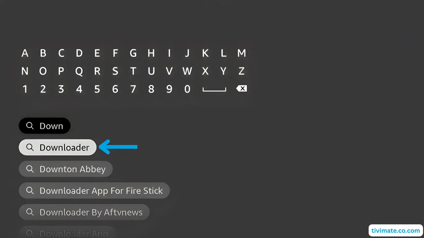 Fire TV Stick: Ouvrez la page de l’application Downloader