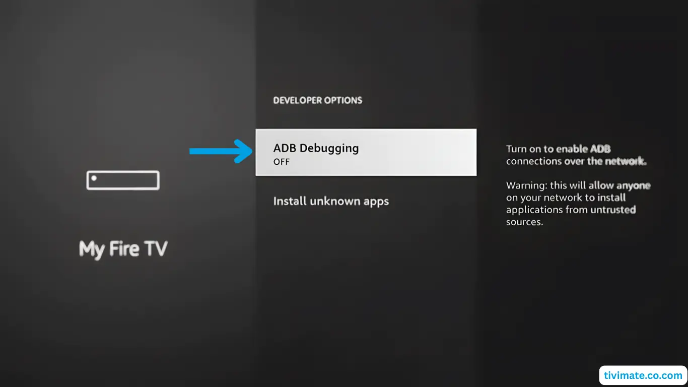 Fire TV Stick: Activez le débogage ADB
