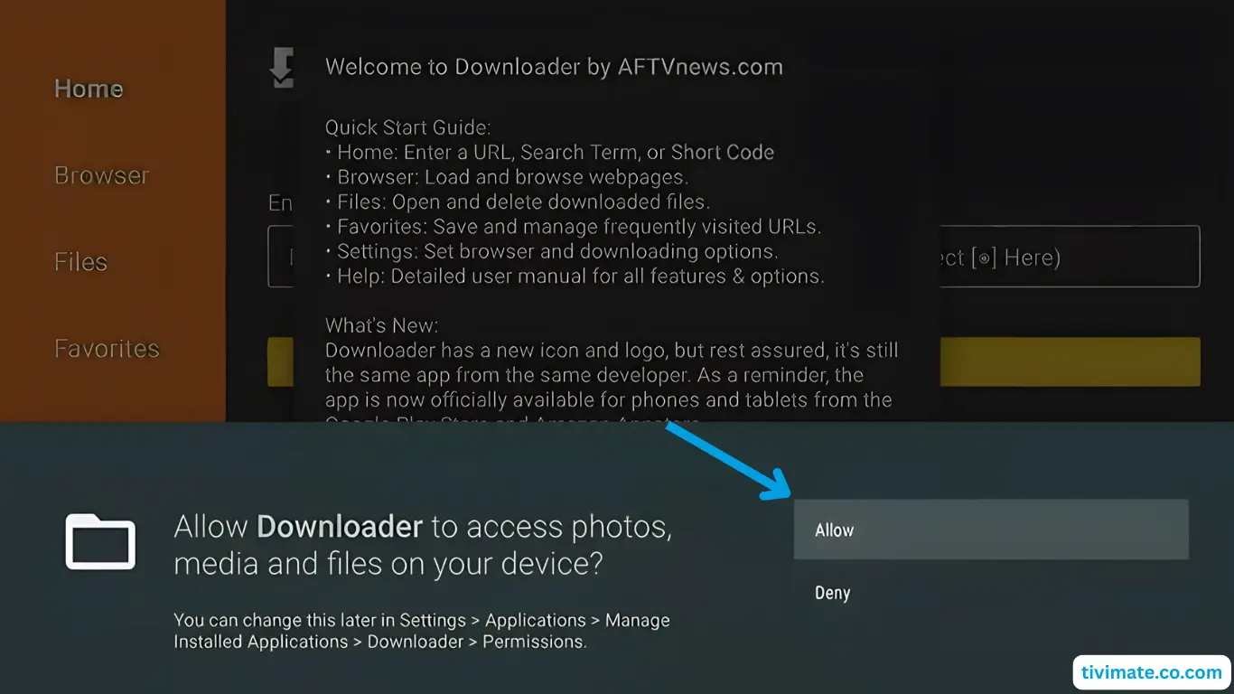 Fire TV Stick: Autorisez l’accès aux fichiers