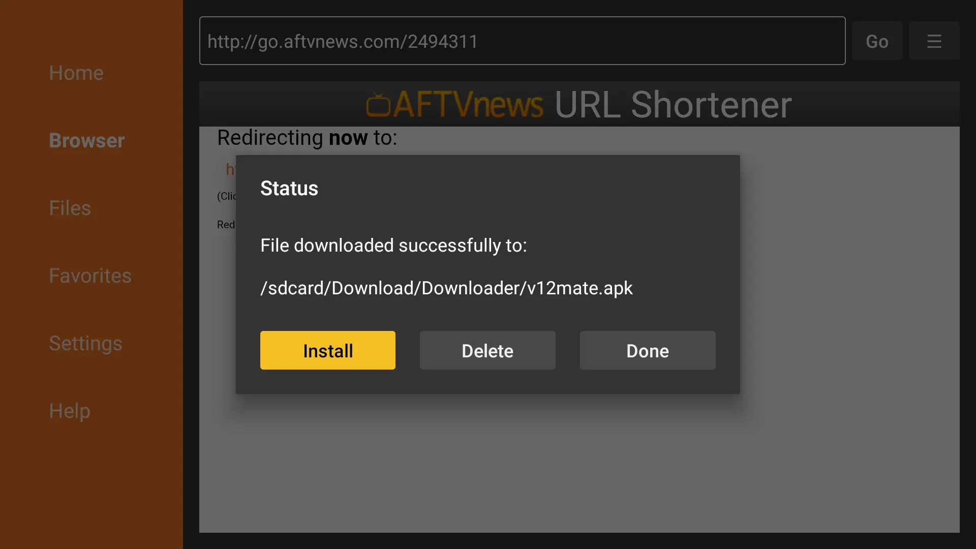 Fire TV Stick: Installez l’application