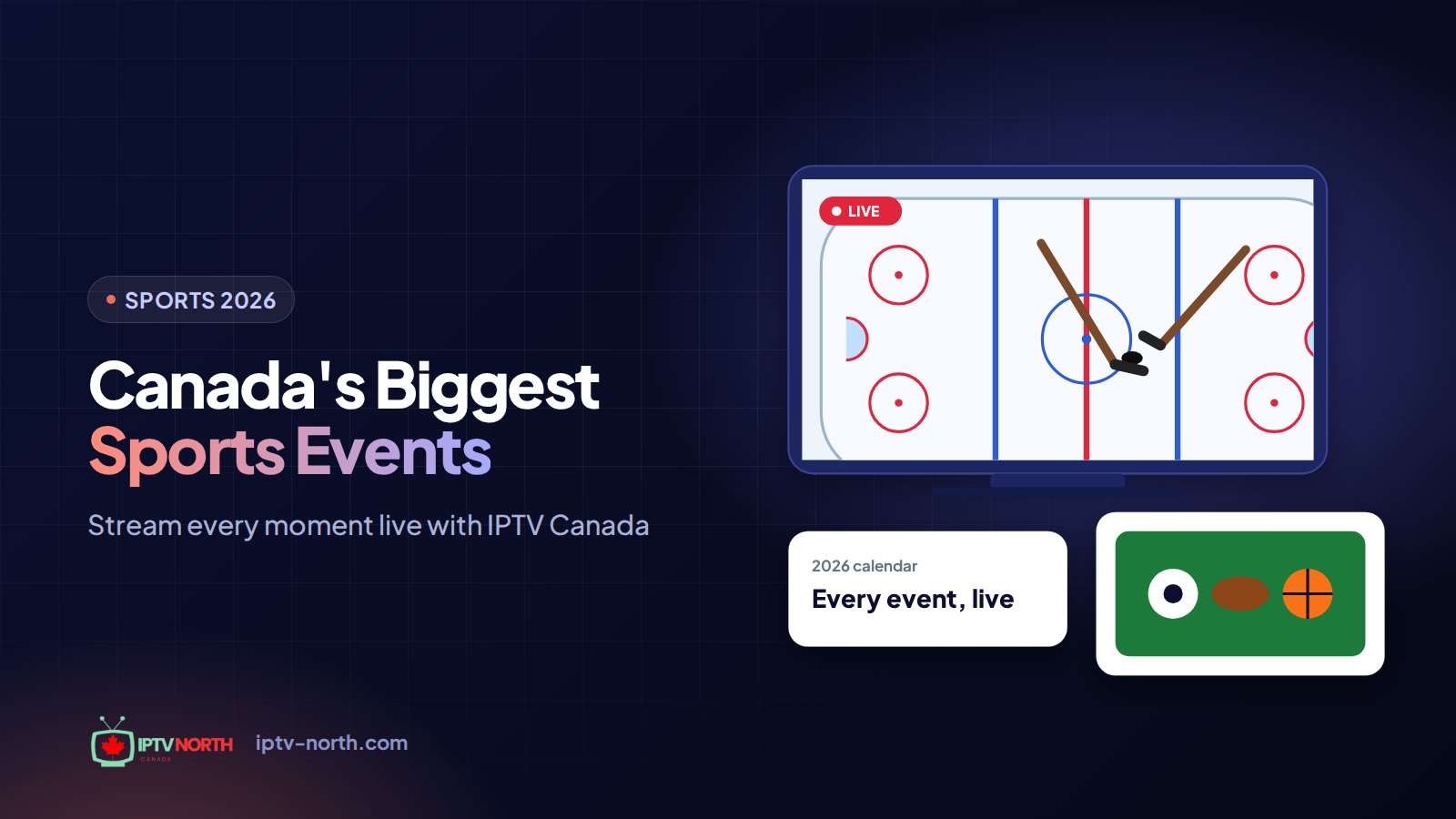 Friends gathered around a TV to live stream one of Canada's biggest sports events of 2026