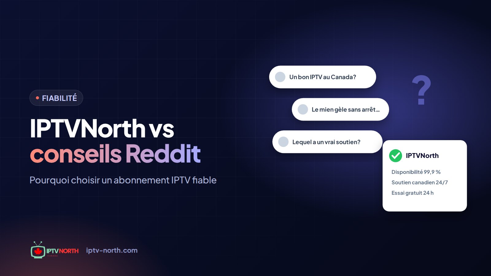 Comparaison IPTV North vs Reddit pour choisir un abonnement IPTV fiable au Canada