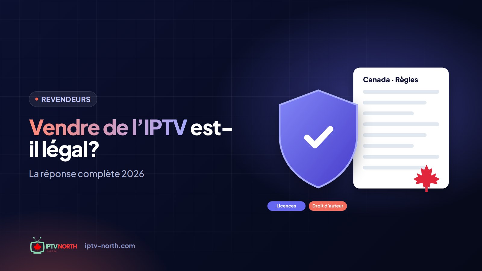 Entrepreneur à son bureau qui vérifie si vendre de l'IPTV est légal au Canada avant de lancer une entreprise de revente